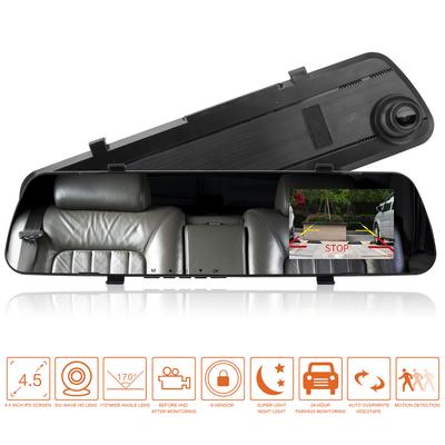 3,5palcový digitální videorekordér do auta Mirror Dashcam Full HD 1080P Cyklický záznam Pohled zezadu Dvojitý objektiv Auto DVR Kamera Automatický širokoúhlý Auto záznam Jízdní rekordér