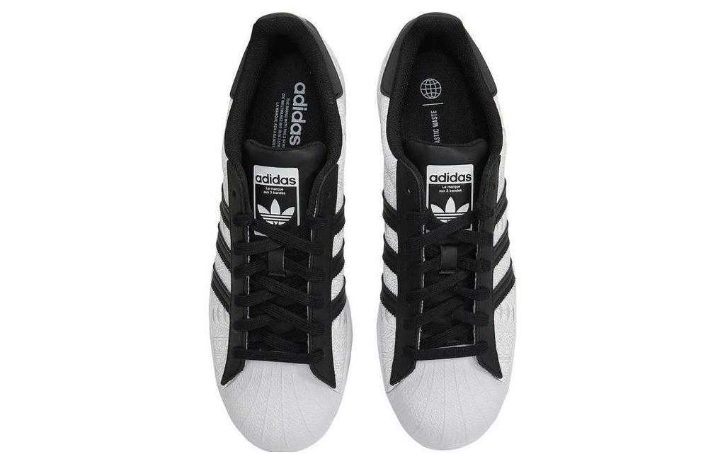adidas Superstar 'Reflective Allover Logo - White Black' GW7254