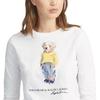 Polo Ralph Lauren Bear Graphic Print Long Sleeve T-Shirt Women Tops WMPOKNIN6810187-E86