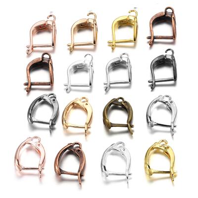 6-12 Teile/los Gold Farbe Französisch Ohrring Haken Hebel Zurück Offene Schleife Einstellung für DIY Ohrring Clips Verschluss Schmuck machen Zubehör