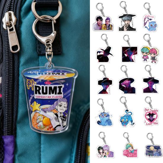 Koreansk Pop Tegneserie Sjarm Akryl Anime Karakter Gutt Tiger Nøkkelring Sjarm Søt Veske Ryggsekk Sjarm Samleobjekt Gave til Fans
