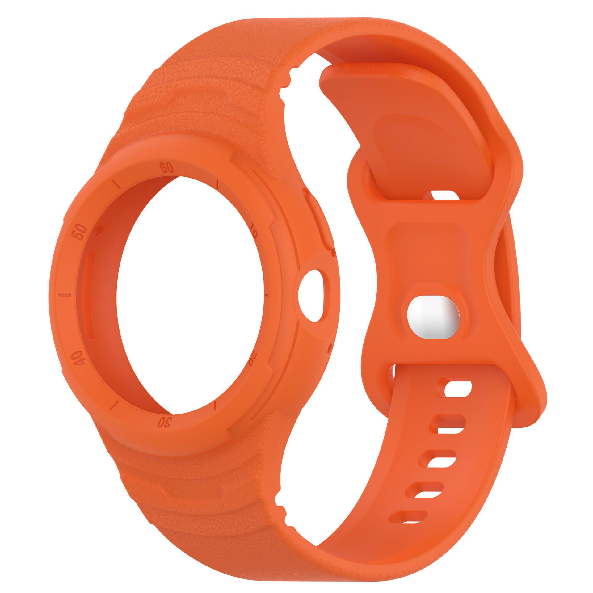 

Case+Silicone For Google Pixel Watch Band Accessories Sport Smartwatch Integrated wrist Bracelet Correa Belt Pixel Watch 2 strap for Pixel Watch оранжевый