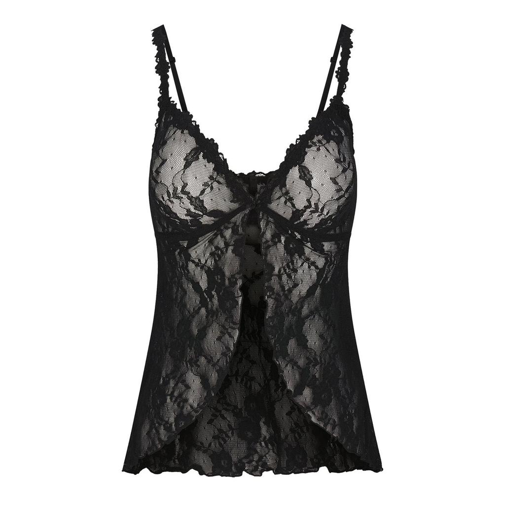 Skims Womens/Ladies Cherry Lace Stretch Top