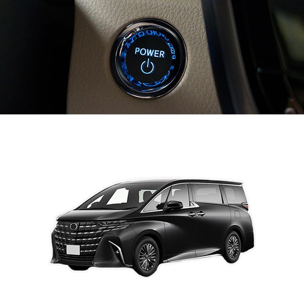 Karell Alphard 40 Series Engine Start Button, 3D Crystal, Alphard 40 Series, Accessories, Engine