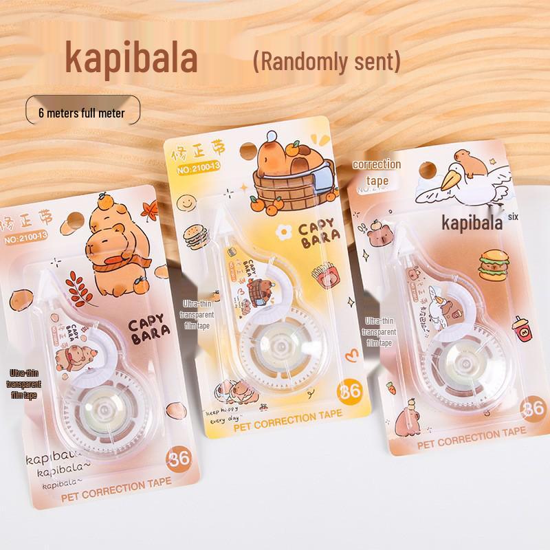 Cartoon Correction Tape for Students - Easy-to-Use, Smooth, No-Break, Large Capacity, Ideal for Girls