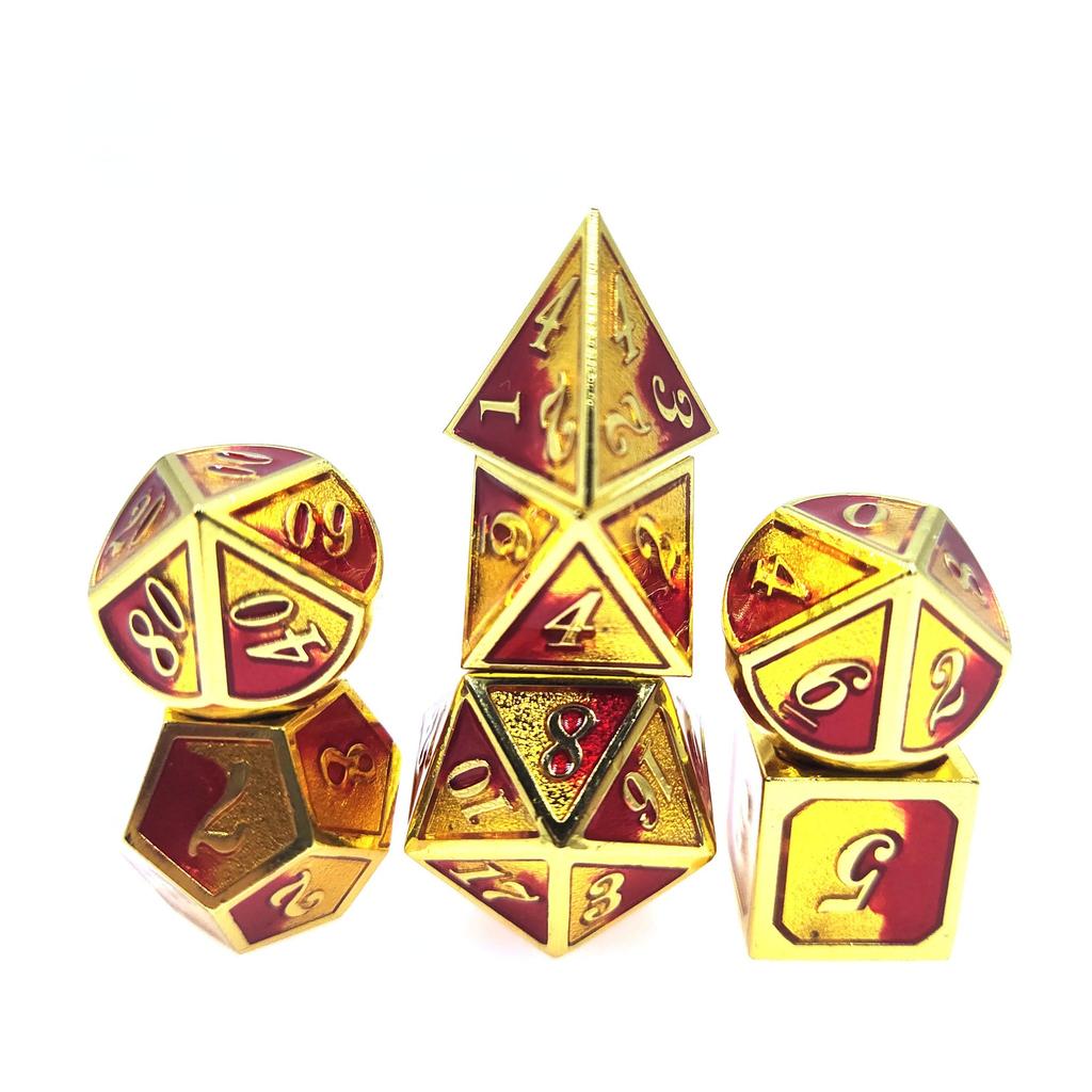 DND Metal Dice Set D&D Metal DND Dice for Dungeons and Dragons RPG Games-Vampire