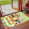 Crystal Velvet Rug Custom Name Text, Soft Non Slip Floor Mat Home DecorAnimal Crossing