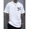 European sizes Men's T-Shirt Cotton Eagle Tattoo Design T-Shirt for Men - Casual Comfortable Summer Clothing - Trendy Graphic Tee Shirt