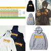 Felpa con cappuccio alla moda con stampa fiamme per uomo taglie forti
