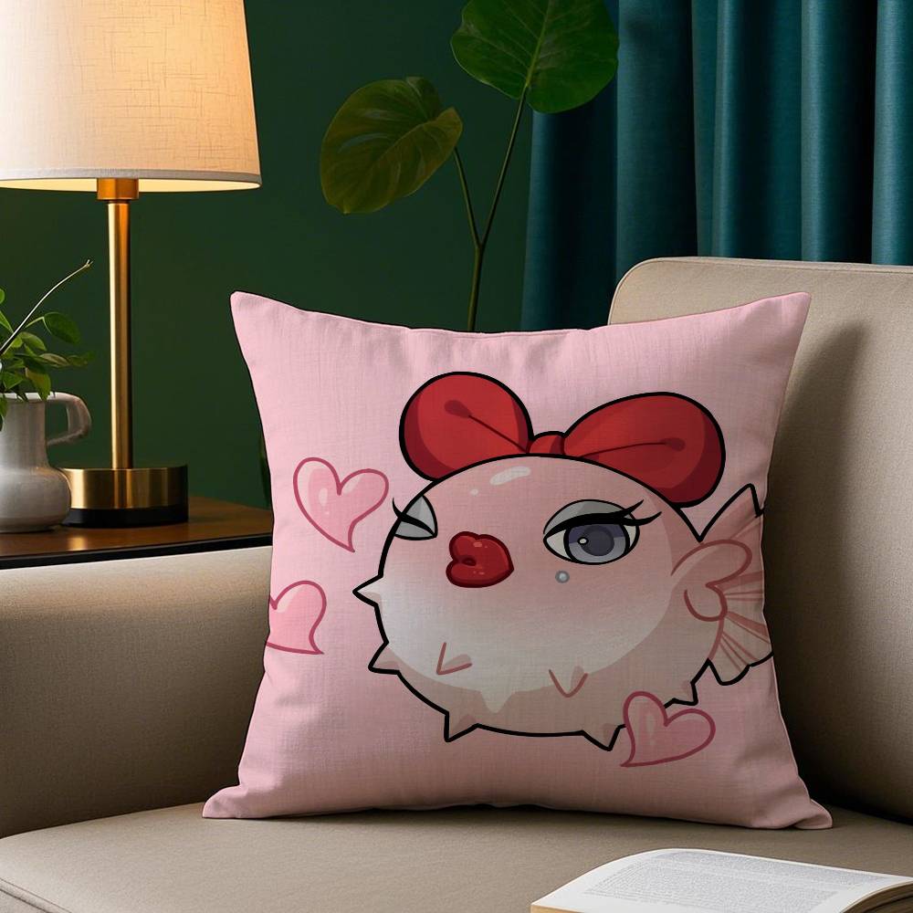 Game Cute N-Nikki Pillow Case Short Plush Print Cushion Cover Square Throw Pillow Covers Sofa Home Decor