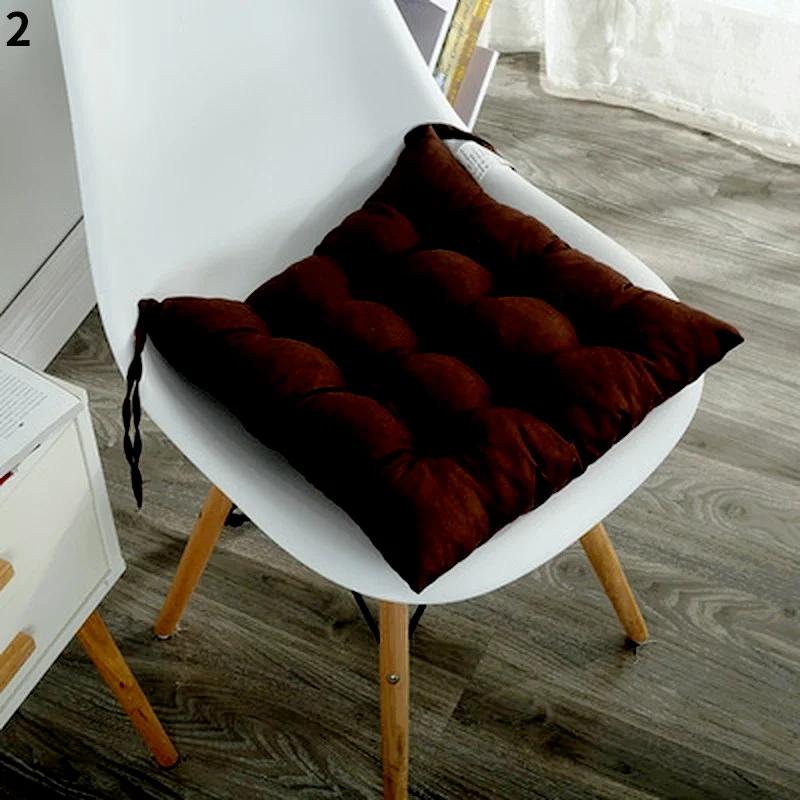 Thicken Sanded Cushion Chair Cushion Restaurant Kitchen Office Decoration Computer Cushion Tied To The Seat Chair Decoration
