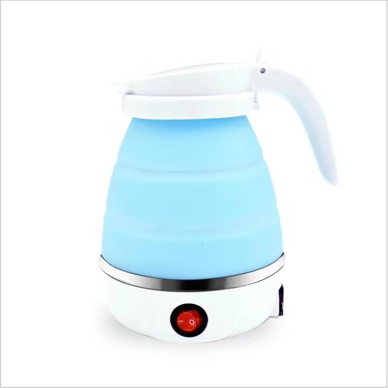 Taşınabilir Mini Katlanır Kettle Çok Fonksiyonlu Küçük Silikon Elektrikli Kettle Açık Hava Seyahat Su Isıtıcısı