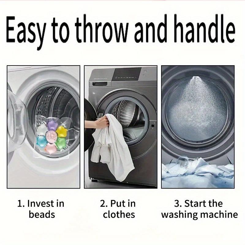 30/50Pcs Laundry Gel Beads 7 in 1 Fragrance Multi-purpose Strong Detergent Fragrance  Laundry Long-lasting Scent Gentle Odor