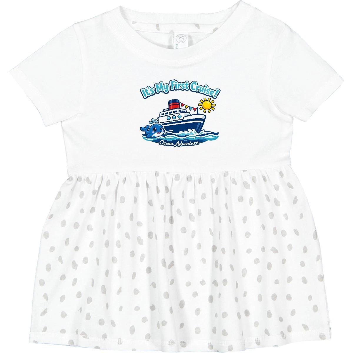 Inktastic It s My First Cruise Infant Dress Outfit Shirt Toddler Kids Vacation 100