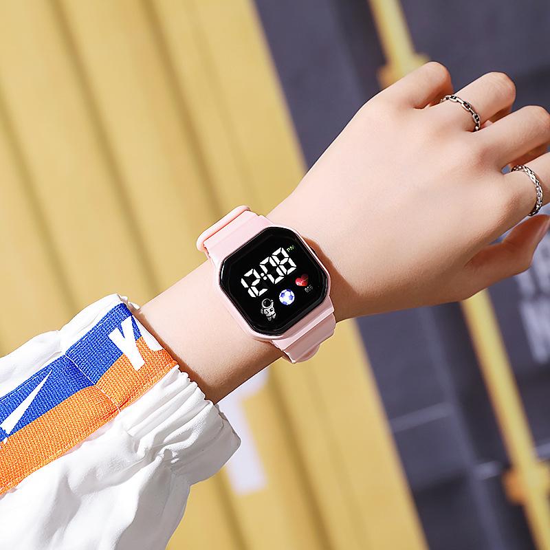 Women's Unicorn Astronaut LED Waterproof Watch - Stylish, Multifunctional Party Timepiece for Students.