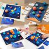 Eight Planets Puzzle Universe Cognitive Ball Matching Board Wooden Toy Children