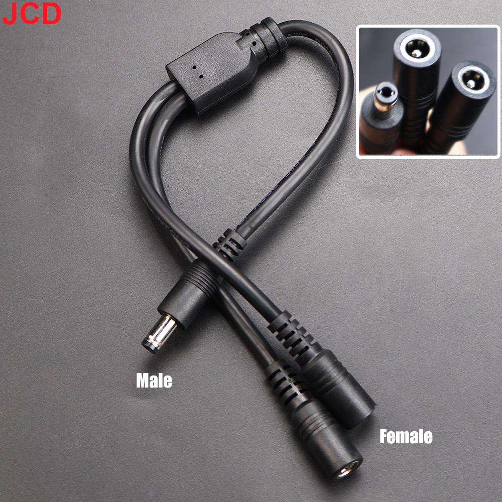 10A 18awg 19V 24V 12V 2 Way DC 1 Male to 2 Male Female Splitter Connector Power Supply Adapter Extension Cable 5.5x2.1mm Plug m