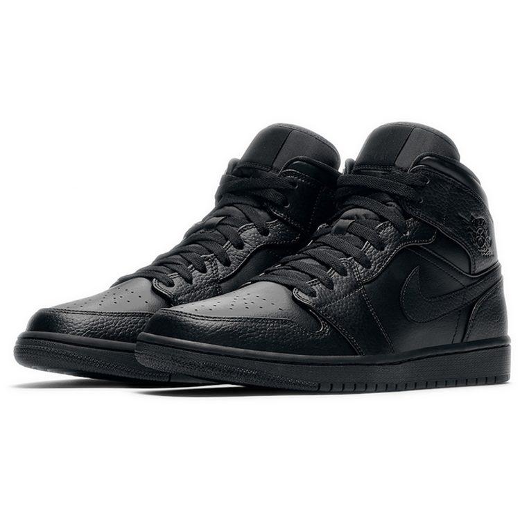Air Jordan 1 Mid 'Triple Black' 2020 554724-091
