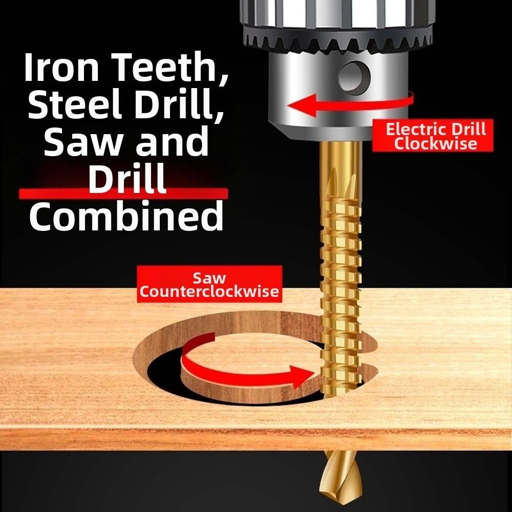 6pcs 3-8MM Grooving Drills Hole Opening HSS Drill Bits Twist Bore Bits  Plastic Plate