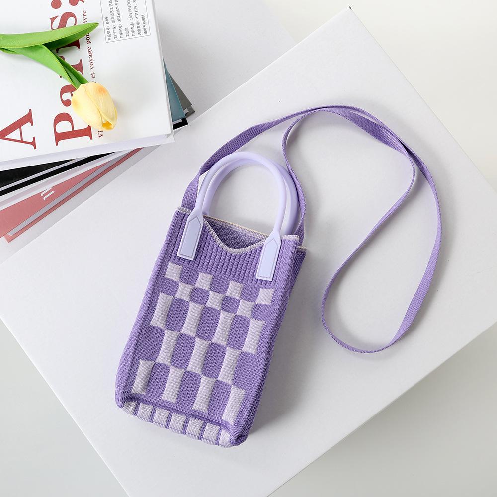 Korean Style 2024 Knit Tote & Crossbody Bag for Women