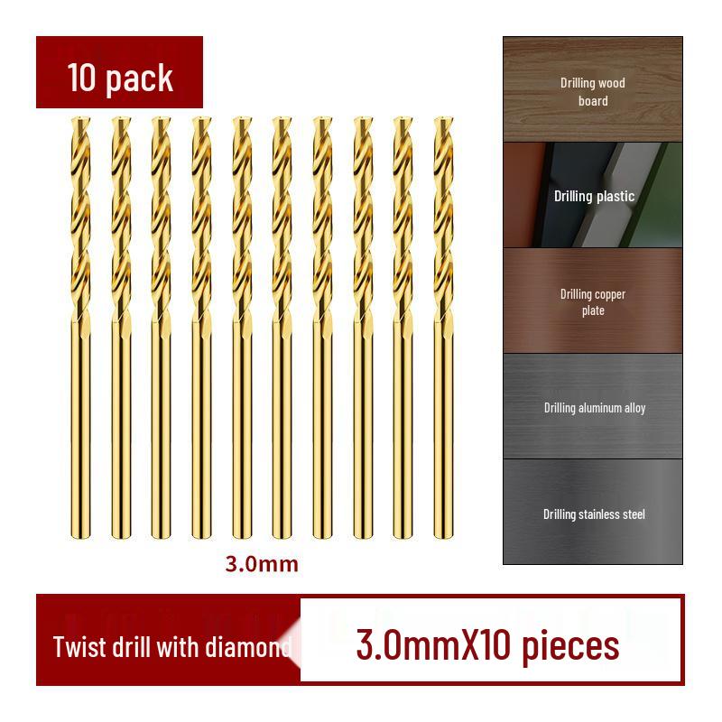 Cobalt Alloy High-Hardness Tungsten Steel Twist Drill Bit Set for Drilling Stainless Steel