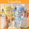 Summer Cute Portable Large Capacity Milk Tea Cup With Handle For Outdoor And Car Use