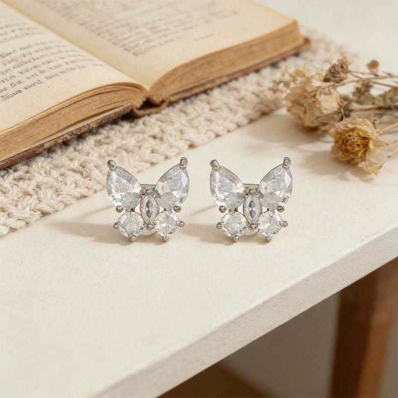 Sparkling Headphone Decoration Ear Clip Butterfly Earphone Decoration For Freeclip Ear Clips Accessories