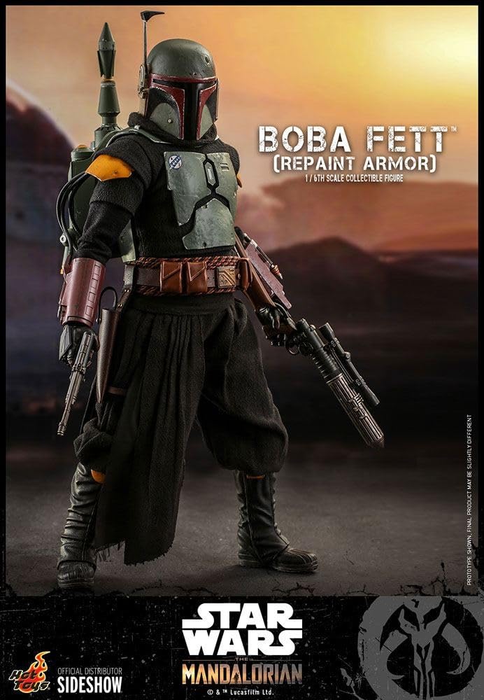 TV Masterpiece The Mandalorian Boba Fett Repainted Armor Version Scale Figure Green 1/6