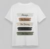 Men's Classic T-Shirt Be Brave Be Strong Be Kind Typography White Plus Size Tops