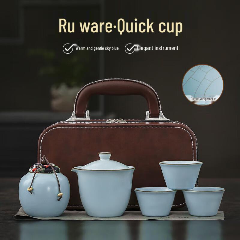 Wang Xiangrui Portable Ceramic Travel Tea Set