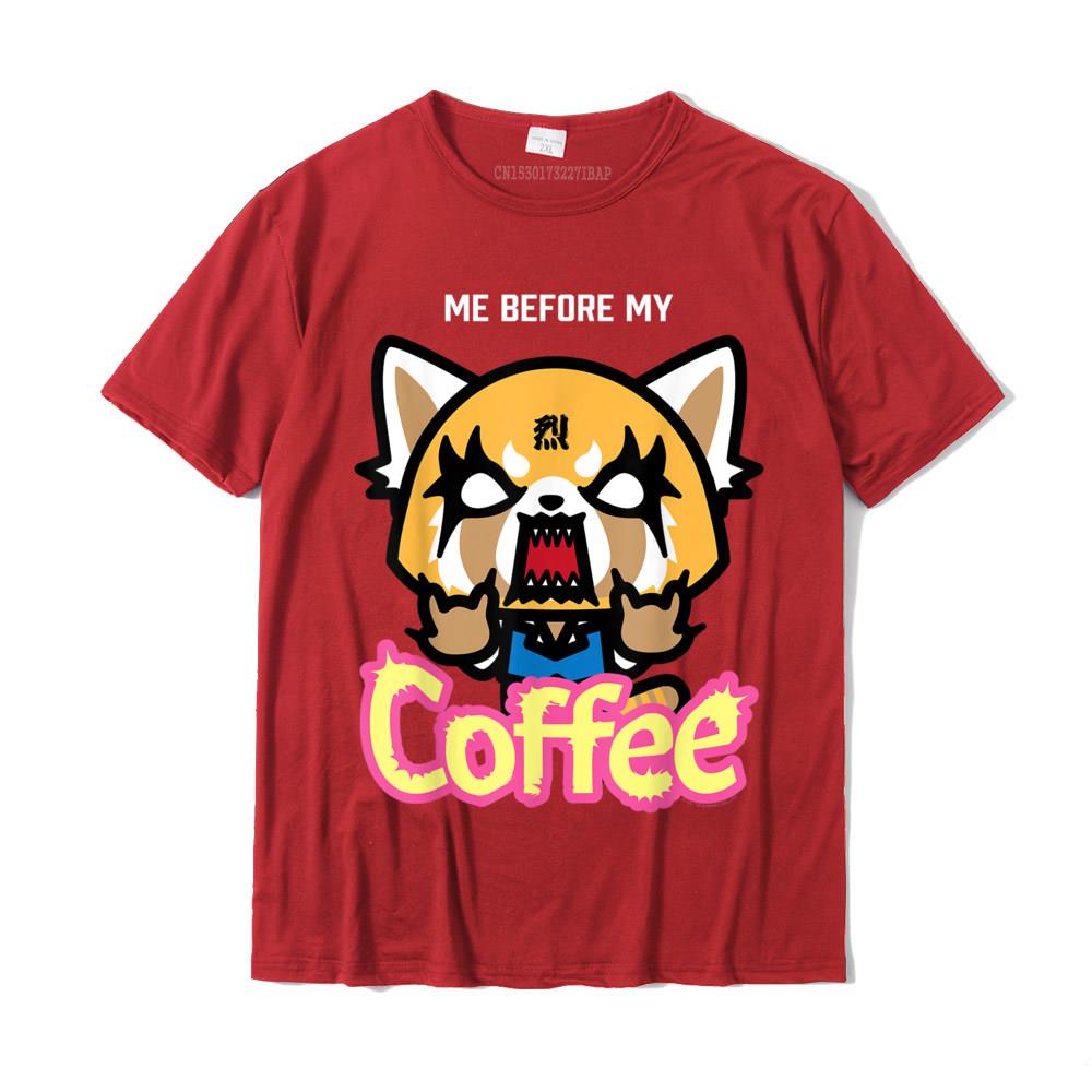 Aggretsuko I Need My Coffee Rage Tee Shirt Printed Tshirts For Unisex Cotton Tees Group Latest Plus Size S