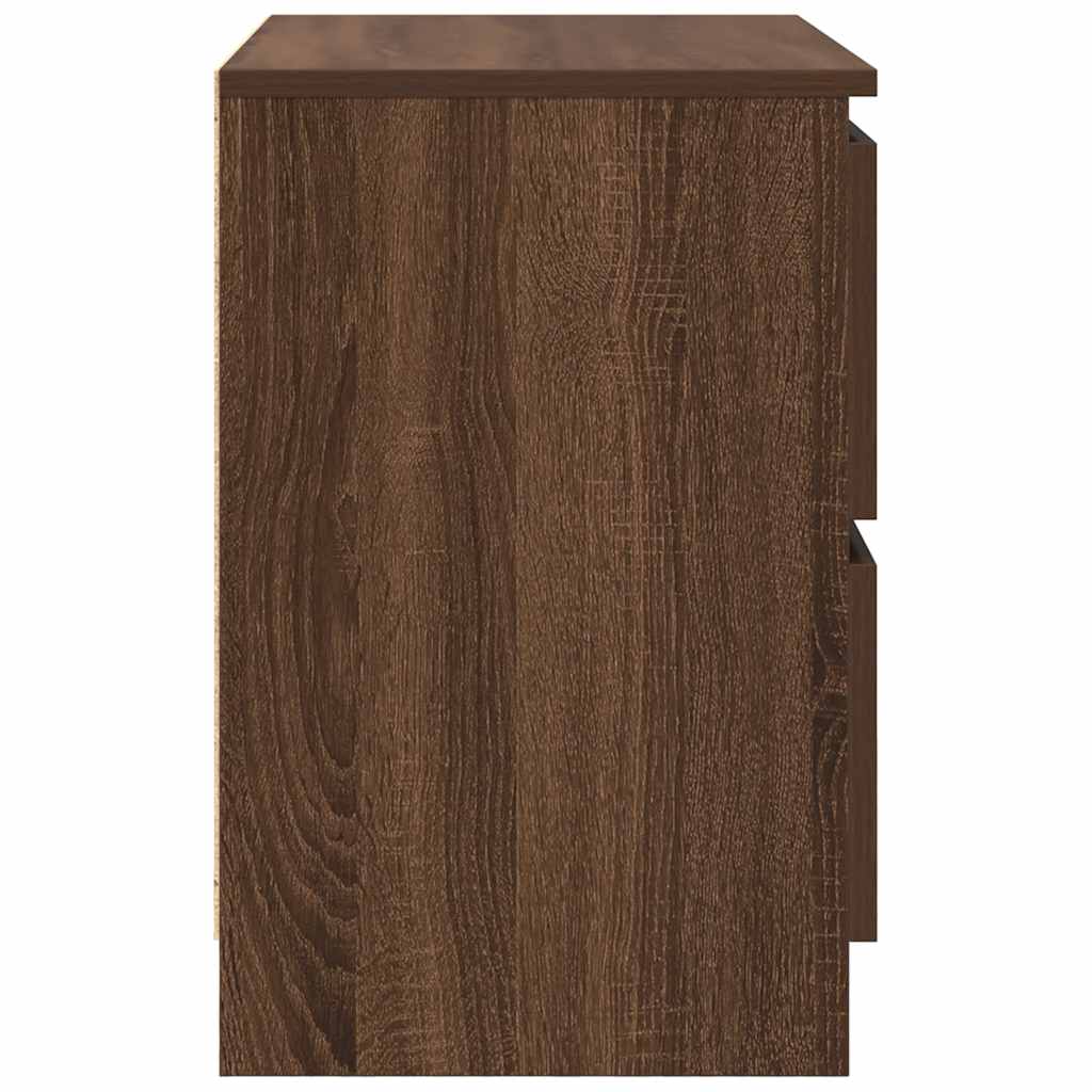 TV Cabinet in Brown Oak Look 60 x 35 x 54 cm Particleboard