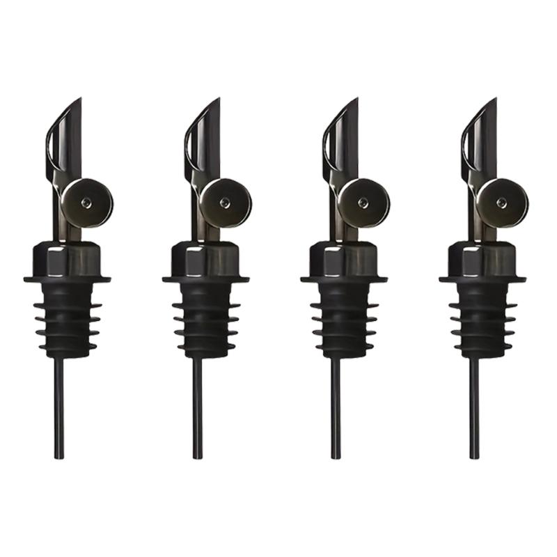 Auto Opening Wine Pourer Leak Proof Spouts Premium Nonrust Steel Universal Bottles Adapter Modern Kitchens Accessory