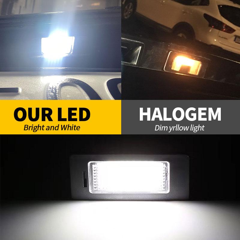 2PC Super Bright LED License Number Plate Light for BMW 5-series E60 sedan 2004-2010 E61 touring 2006-2010 E60 M5 2006-2010