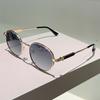 Vintage Round Sunglasses Men Fashion Simple Gradient Outdoor Shades Women  New Retro Trendy Brand Design Sun Glasses