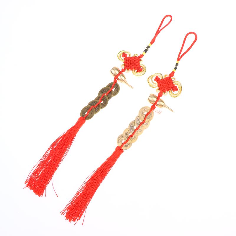 Gourd-Shaped Copper Coin Decorative Item, Entrance Hall Bathroom Auspicious Charm Pendant For Prosperity Of Wealth