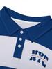 [Printed Design - Not Textured] Men'S Casual Golf Shirt, Comfortable And Stylish, Striped Short-Sleeve Polo Shirt