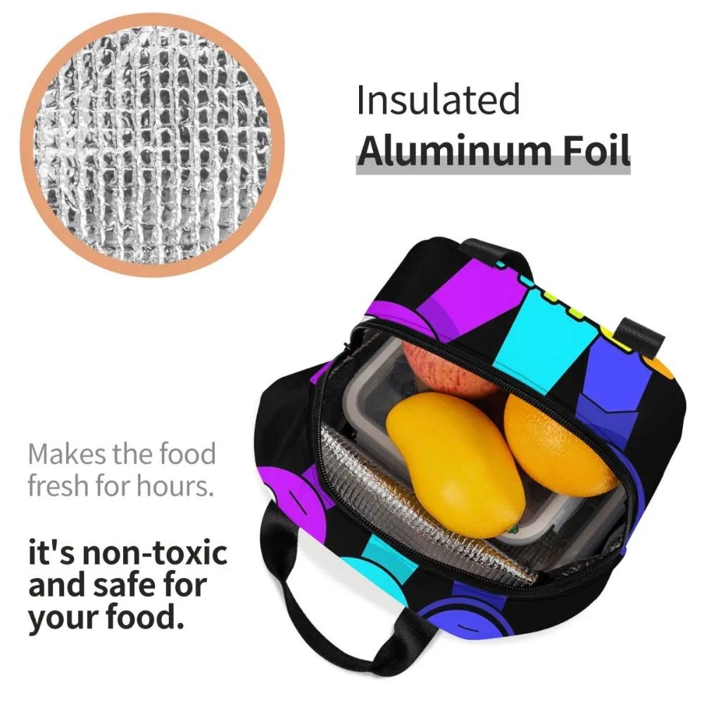 All My Sprunki Toys Game Insulated Lunch Bag for Women Kids Portable Food Boxes Thermal Lunch Box Tote