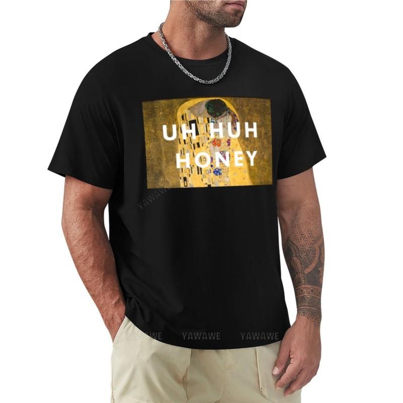 Man Summer T-shirt for Boys UH HUH HONEY T-Shirt Shirt Vintage Clothes T Shirts for Men Men Co