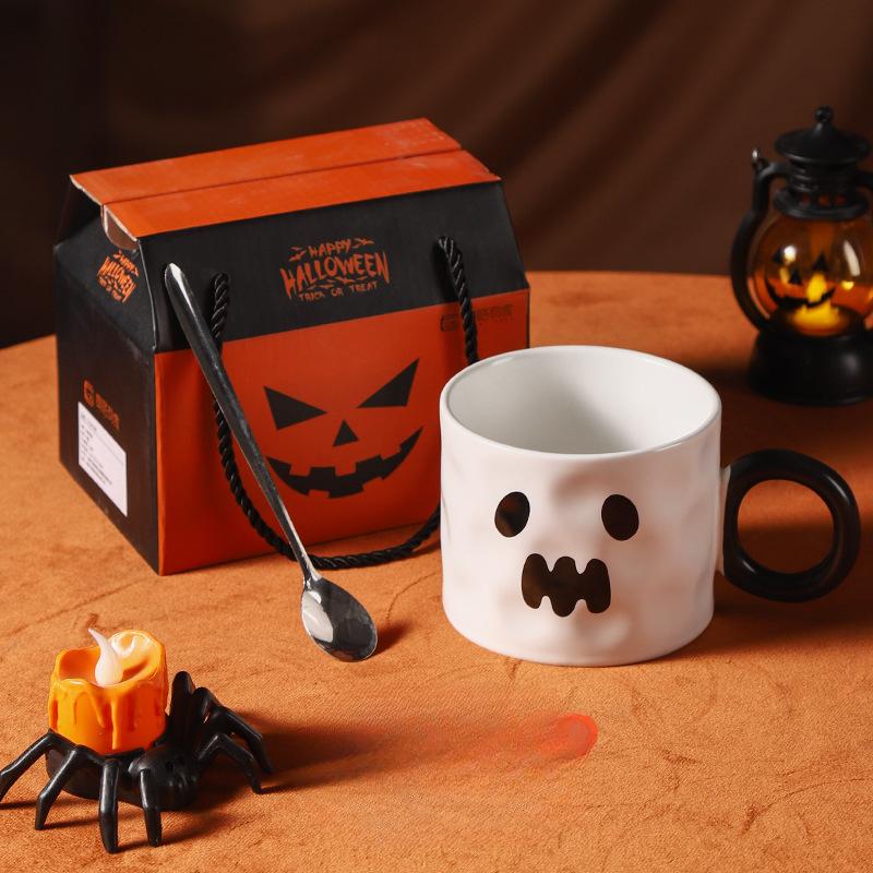 

Halloween Mummy Ceramic Cup Halloween Gift High Looking Mug Souvenir Water Cup Gift Set 401-500ml