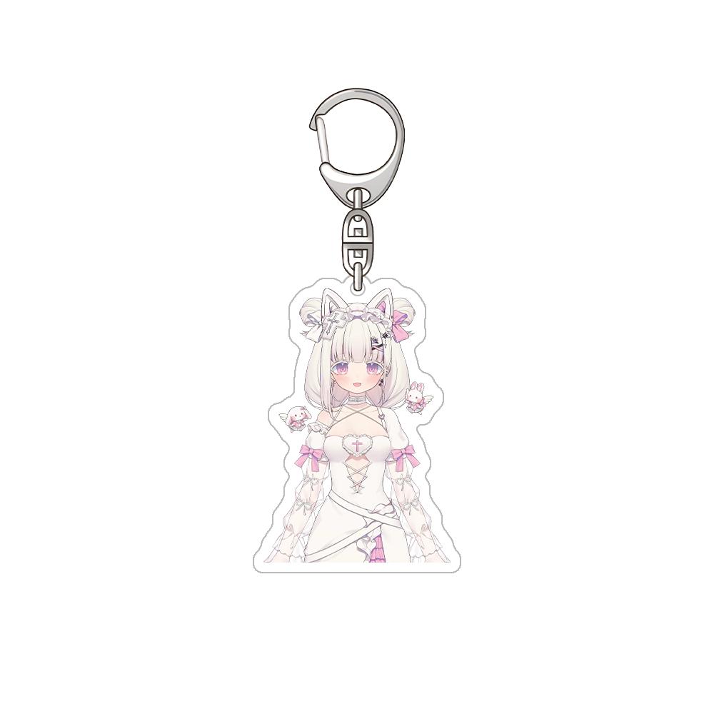 Nijisanji Aza Michiya Kouichi Inochi Urushiha Hunger Mikoto Miki Kioi Kima Tabbiito HD Acrylic Keychain Bag pendant anime goods