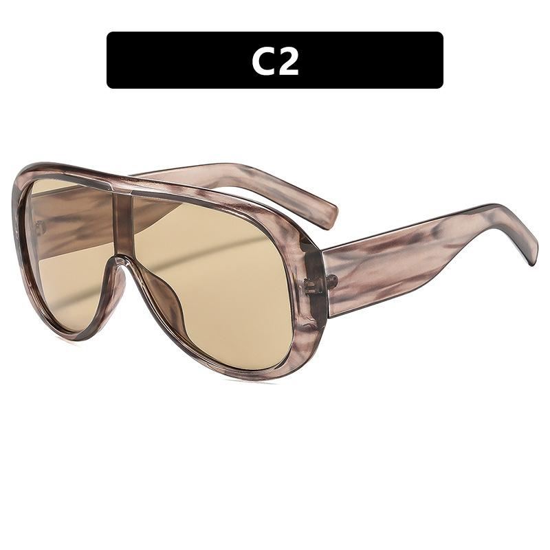 

One-piece Large-frame Sunglasses Man High-end 2026 New Fashionable Trendy and Versatile Ultraviolet-proof Shades Glasses