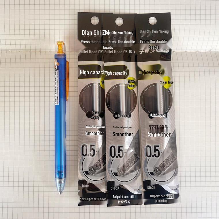 Galaxy Time and Space Capsule Rotating Pen - Quick-Dry, Silent, Large Capacity Black Signature Pen.