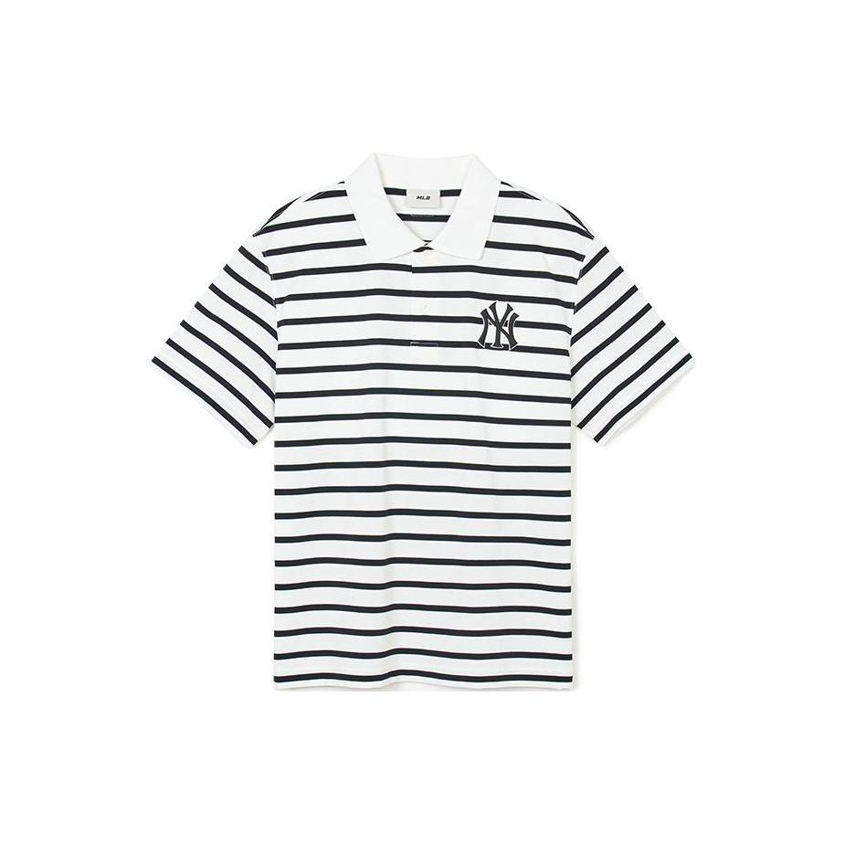 New MLB New York Yankees Polo Shirt Unisex Ivory 3APQV0343-50IVS