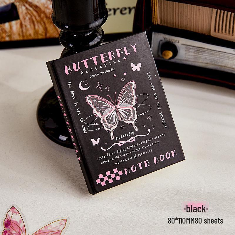 A7 Kapsesní zápisník Dream Butterfly - Mini, Přenosný, Vysoce hodnotný design pro dívky a studenty