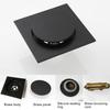 Brass Floor Drain Strainer Push Down Mechanism Floor Drain Easy Install Drain Strainer  Kitchen