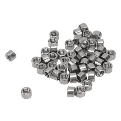 50 ks Kulaté spojovací matice M4x0,7 4mm Délka 304 Nerezová ocel Pevné kulaté spojovací matice pro