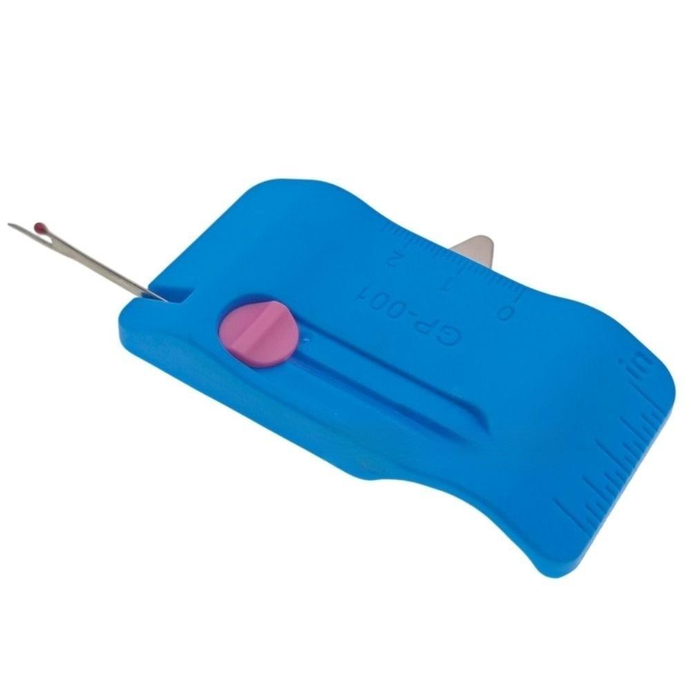 

Регулируемая магнитная швейная направляющая с встроенной линейкой, вспарыватель швов, магнитный направитель шва, многофункциональный инструмент для позиционирования синий