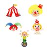5 Pcs Lovely Clown Embroidered Patches Sew on Patches Circus Series Iron on Patches Clothing Patches Sewing Patches