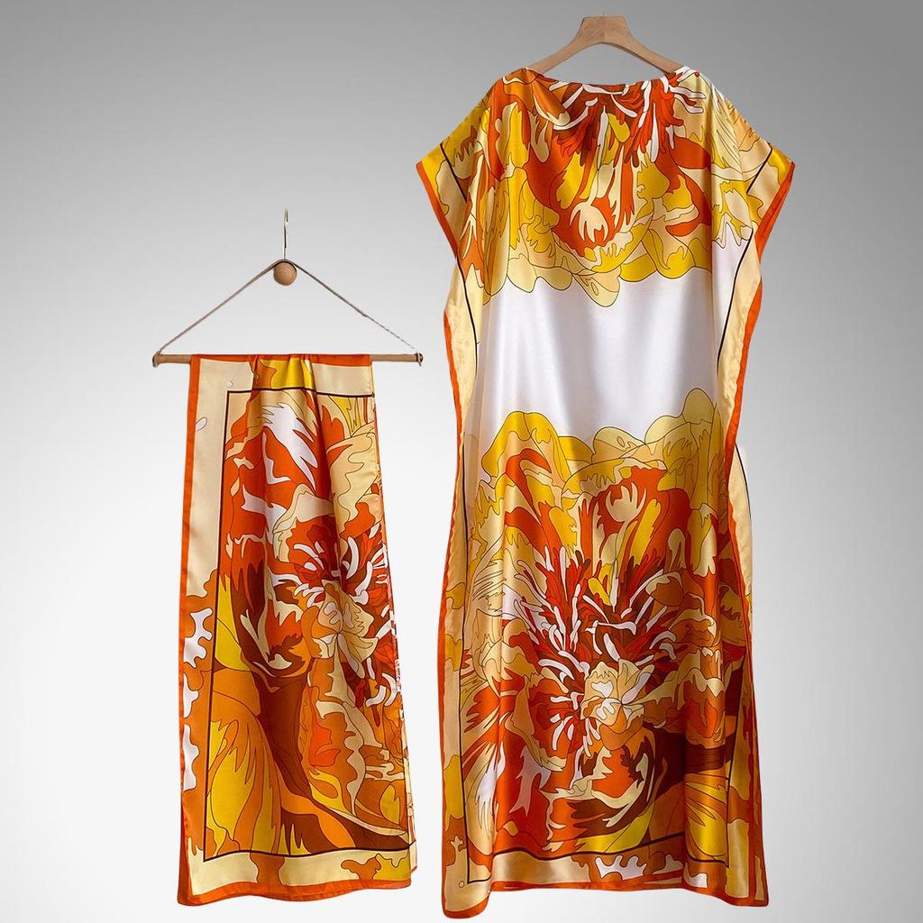 Middle Eastern Style Loose Long Dress Abaya for Women